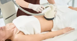 A woman receiving a professional cellulite treatment in Mount Kisco, NY